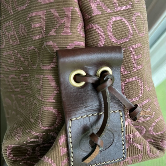 Dooney & Bourke Pink and brown Designer Tote Bag NWOT - Picture 7 of 10